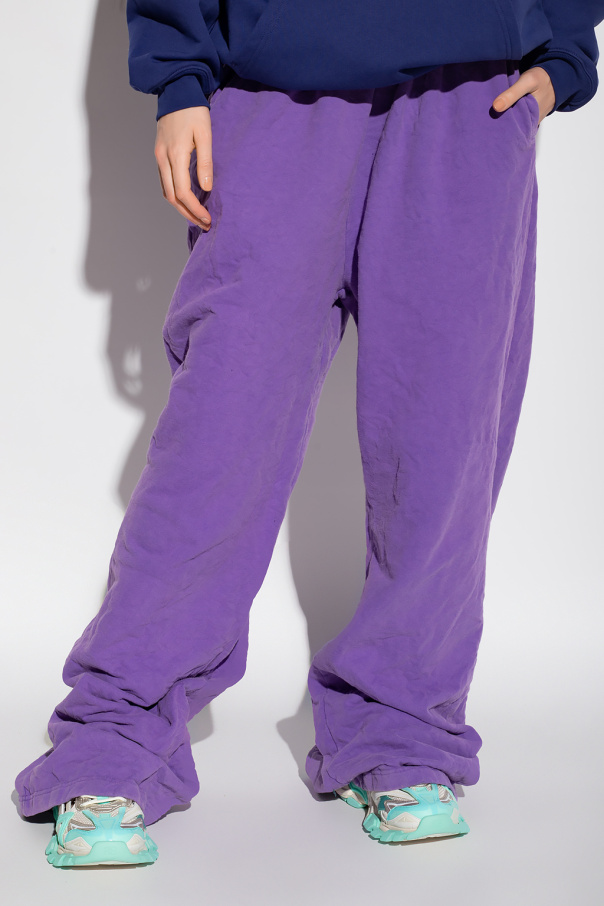 【関税&送料込】Balenciaga Balenciaga Fuchsia Velvet Joggers Balenciaga/バレンシアガ｜フクシア ベルベット ジョガー